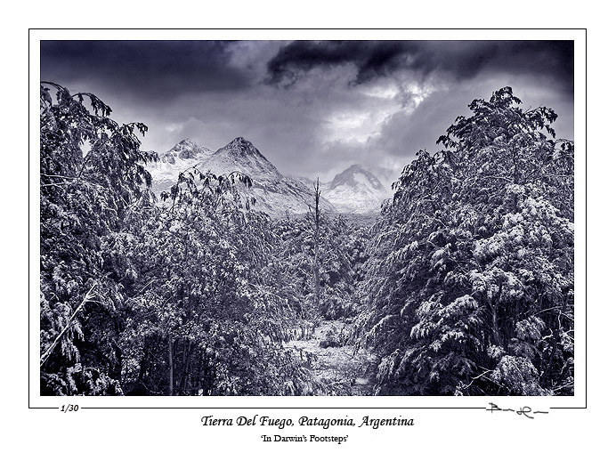 Tierra del fuego, Patagonia, limited edition print